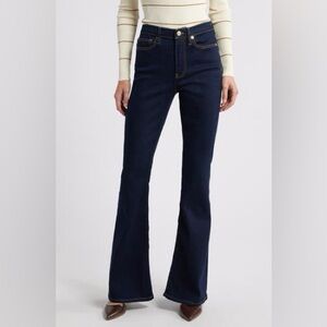 FRAME Le High Flare Size 31 Dark Wash Denim Jeans